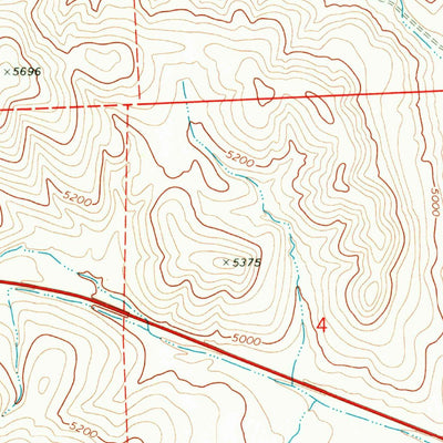 United States Geological Survey Blind Springs, UT (1968, 24000-Scale) digital map