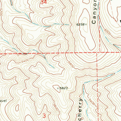 United States Geological Survey Blind Springs, UT (1968, 24000-Scale) digital map