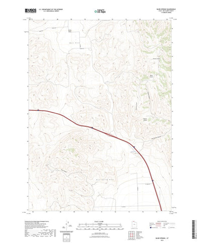 United States Geological Survey Blind Springs, UT (2023, 24000-Scale) digital map