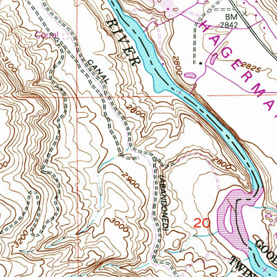 United States Geological Survey Bliss, ID (1949, 24000-Scale) digital map