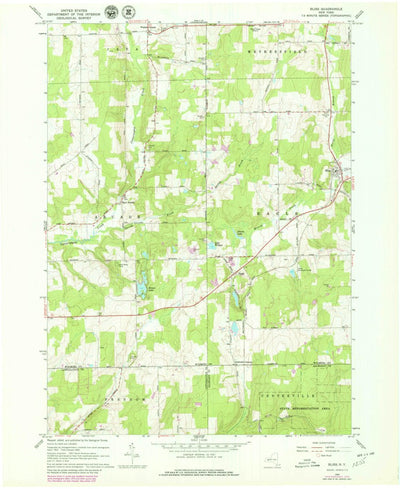 United States Geological Survey Bliss, NY (1966, 24000-Scale) digital map