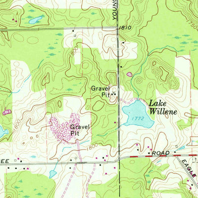 United States Geological Survey Bliss, NY (1966, 24000-Scale) digital map
