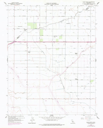 United States Geological Survey Bliss Ranch, CA (1960, 24000-Scale) digital map