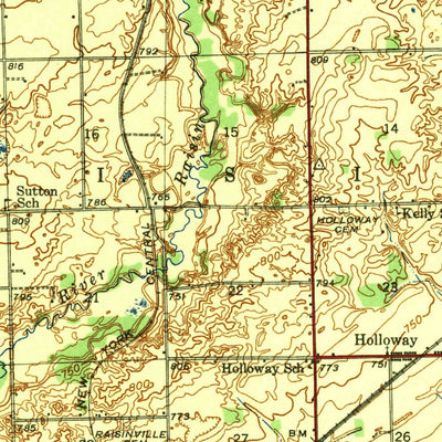 United States Geological Survey Blissfield, MI (1941, 62500-Scale) digital map