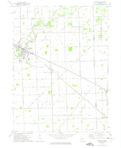 United States Geological Survey Blissfield, MI (1972, 24000-Scale) digital map