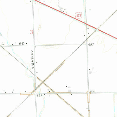 United States Geological Survey Blissfield, MI (1972, 24000-Scale) digital map