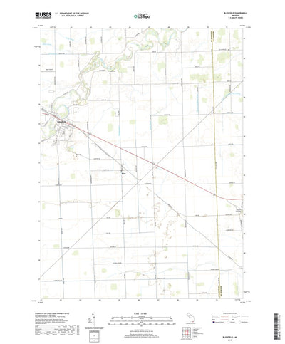 United States Geological Survey Blissfield, MI (2019, 24000-Scale) digital map