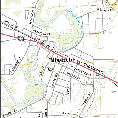United States Geological Survey Blissfield, MI (2019, 24000-Scale) digital map