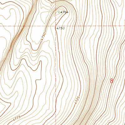 United States Geological Survey Blitzen NW, OR (1971, 24000-Scale) digital map