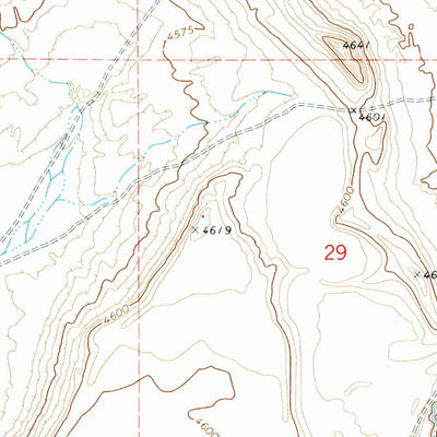 United States Geological Survey Blitzen SW, OR (1971, 24000-Scale) digital map