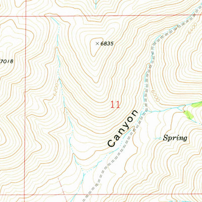 United States Geological Survey Blizzard Mountain South, ID (1972, 24000-Scale) digital map