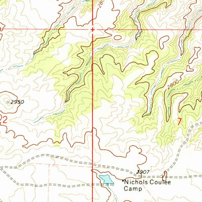 United States Geological Survey Blizzard Reservoir, MT (1971, 24000-Scale) digital map
