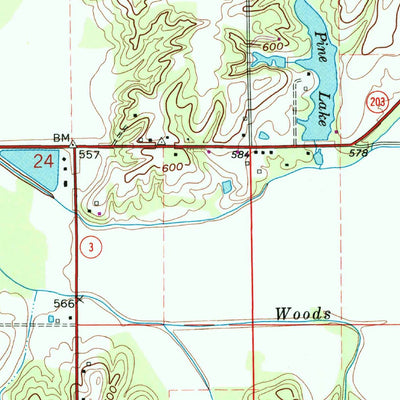 United States Geological Survey Blocher, IN (1968, 24000-Scale) digital map