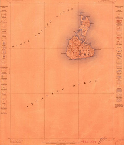 United States Geological Survey Block Island, RI (1899, 62500-Scale) digital map