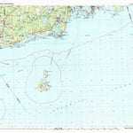 United States Geological Survey Block Island, RI-NY-CT-MA (1984, 100000-Scale) digital map