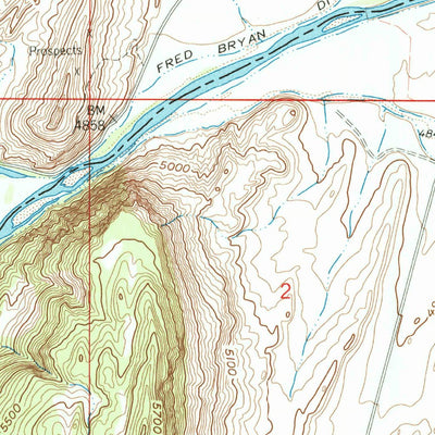 United States Geological Survey Block Mountain, MT (1960, 24000-Scale) digital map