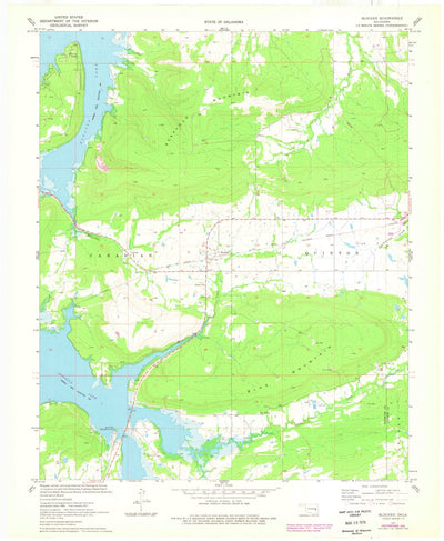 United States Geological Survey Blocker, OK (1971, 24000-Scale) digital map