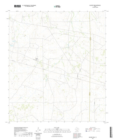 United States Geological Survey Blocker Tank, TX (2022, 24000-Scale) digital map