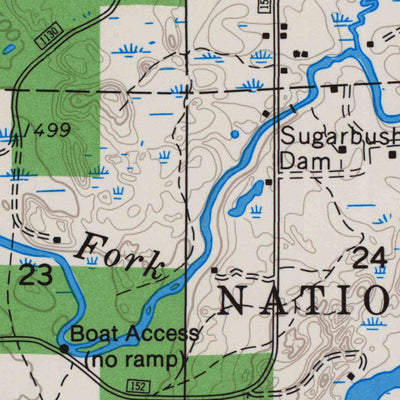 United States Geological Survey Blockhouse Lake, WI (1968, 24000-Scale) digital map