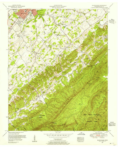 United States Geological Survey Blockhouse, TN (1953, 24000-Scale) digital map