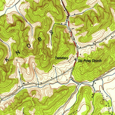 United States Geological Survey Blockhouse, TN (1953, 24000-Scale) digital map