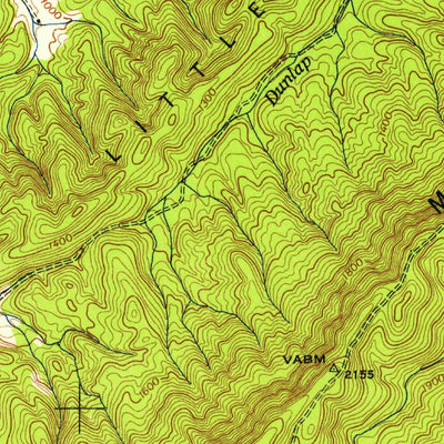 United States Geological Survey Blockhouse, TN (1953, 24000-Scale) digital map