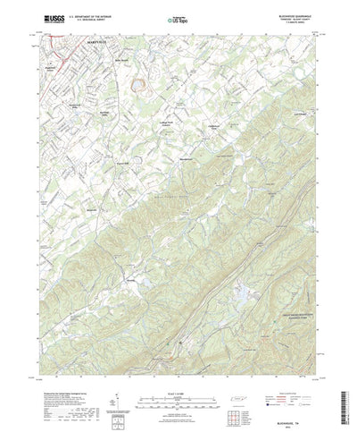 United States Geological Survey Blockhouse, TN (2022, 24000-Scale) digital map