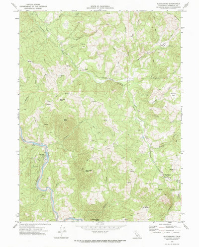 United States Geological Survey Blocksburg, CA (1969, 24000-Scale) digital map