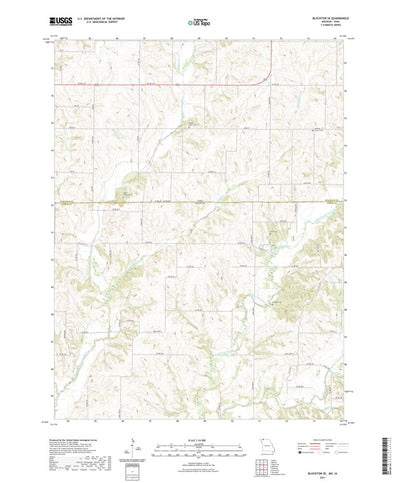 United States Geological Survey Blockton SE, MO (2021, 24000-Scale) digital map