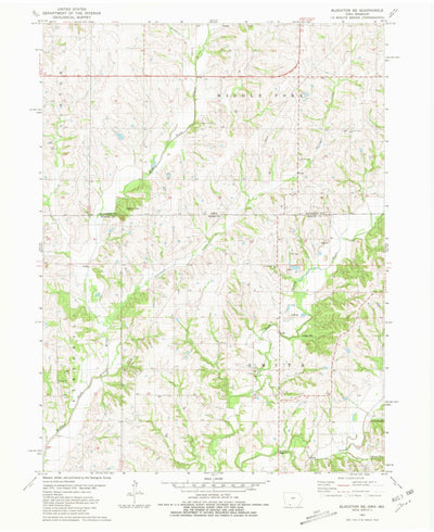 United States Geological Survey Blockton SE, MO-IA (1981, 24000-Scale) digital map