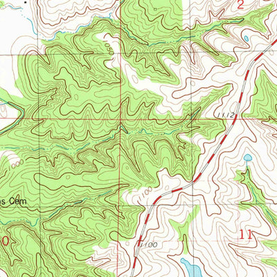 United States Geological Survey Blockton SE, MO-IA (1981, 24000-Scale) digital map