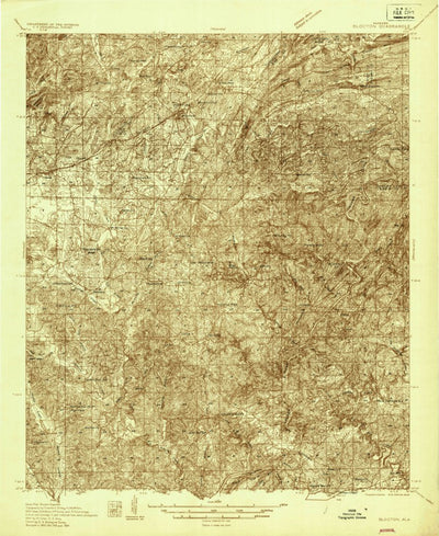 United States Geological Survey Blocton, AL (1934, 48000-Scale) digital map