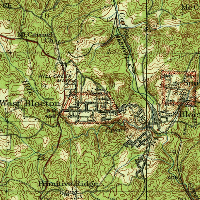 United States Geological Survey Blocton, AL (1940, 62500-Scale) digital map