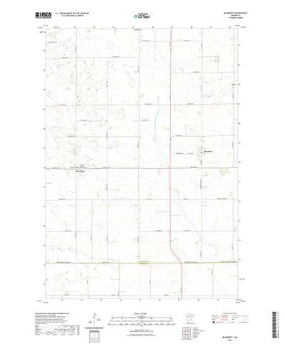 United States Geological Survey Blomkest, MN (2022, 24000-Scale) digital map