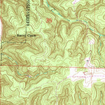 United States Geological Survey Bloodland, MO (1954, 24000-Scale) digital map