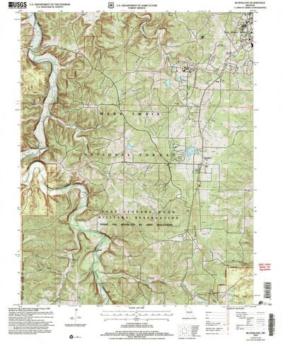 United States Geological Survey Bloodland, MO (2004, 24000-Scale) digital map