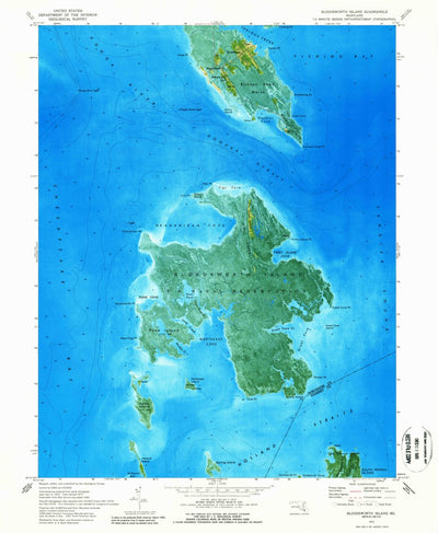 United States Geological Survey Bloodsworth Island, MD (1973, 24000-Scale) digital map