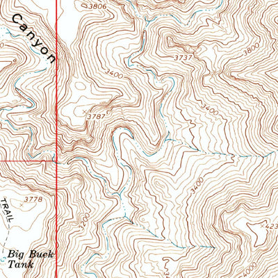 United States Geological Survey Bloody Basin, AZ (1967, 24000-Scale) digital map
