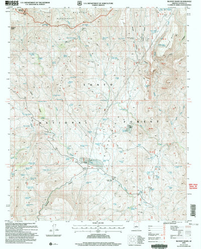 United States Geological Survey Bloody Basin, AZ (2004, 24000-Scale) digital map