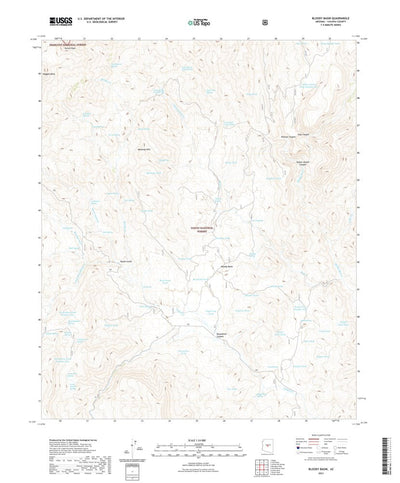 United States Geological Survey Bloody Basin, AZ (2021, 24000-Scale) digital map