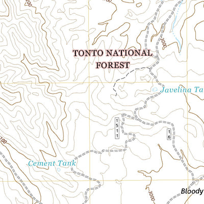 United States Geological Survey Bloody Basin, AZ (2021, 24000-Scale) digital map