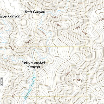 United States Geological Survey Bloody Basin, AZ (2021, 24000-Scale) digital map