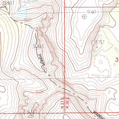 United States Geological Survey Bloody Mountain, CA (1983, 24000-Scale) digital map
