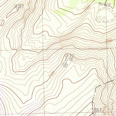 United States Geological Survey Bloody Mountain, CA (1983, 24000-Scale) digital map