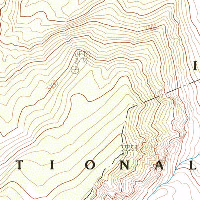 United States Geological Survey Bloody Mountain, CA (1990, 24000-Scale) digital map