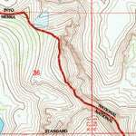 United States Geological Survey Bloody Mountain, CA (1994, 24000-Scale) digital map