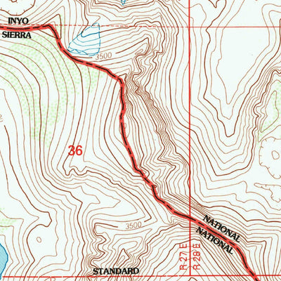 United States Geological Survey Bloody Mountain, CA (1994, 24000-Scale) digital map