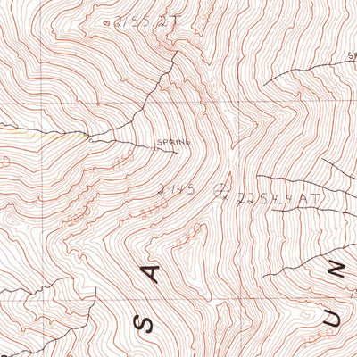 United States Geological Survey Bloody Run Peak, NV (1982, 24000-Scale) digital map