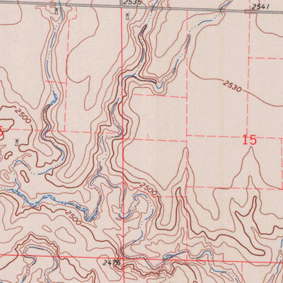United States Geological Survey Bloom, KS (1967, 24000-Scale) digital map