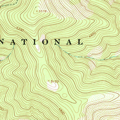 United States Geological Survey Bloom Peak, MT-ID (1966, 24000-Scale) digital map